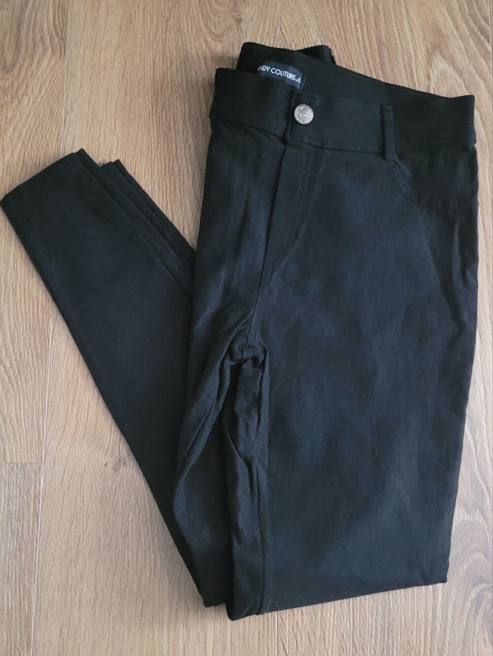 NWOT! Black Skinny Ponte Pants by Candy Couture